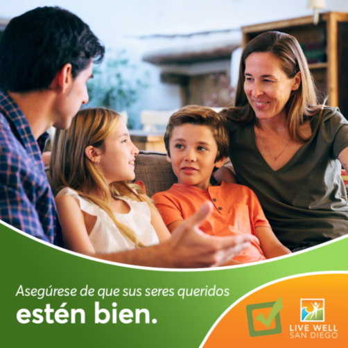 Aseqúrese de que sus seres queridos estén bien