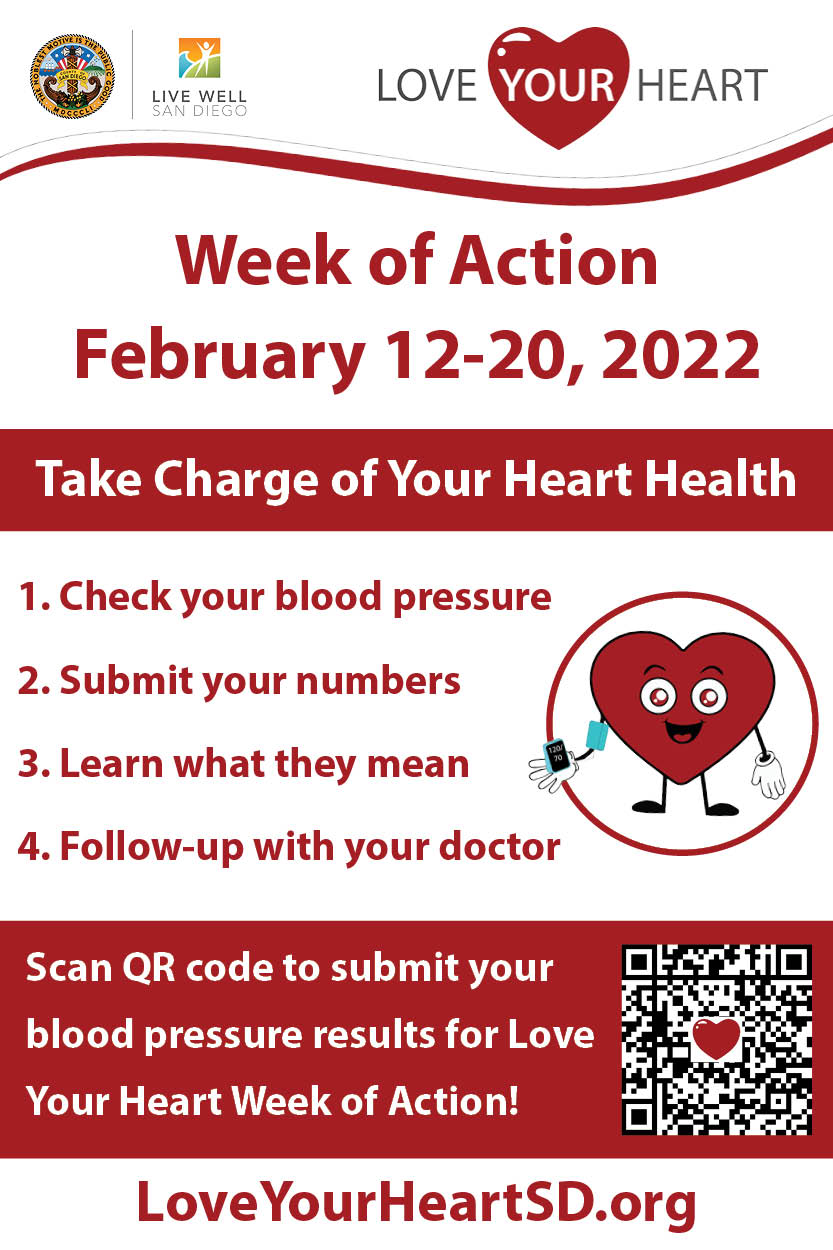 Love Your Heart 2022 Week of Action Flyer
