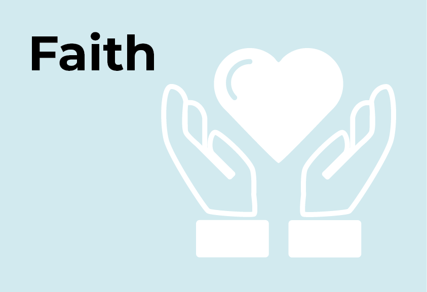 Faith Icon - Hands holding up a heart