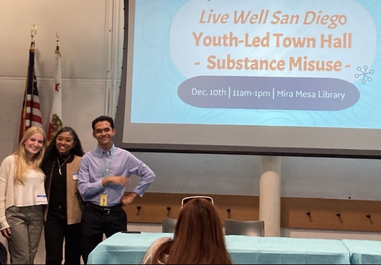 Youth Leaders presenting at the Substance Misuse Town Hall