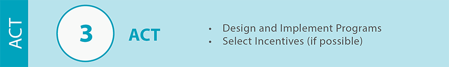 3.Act - Design and Implement; Incentives