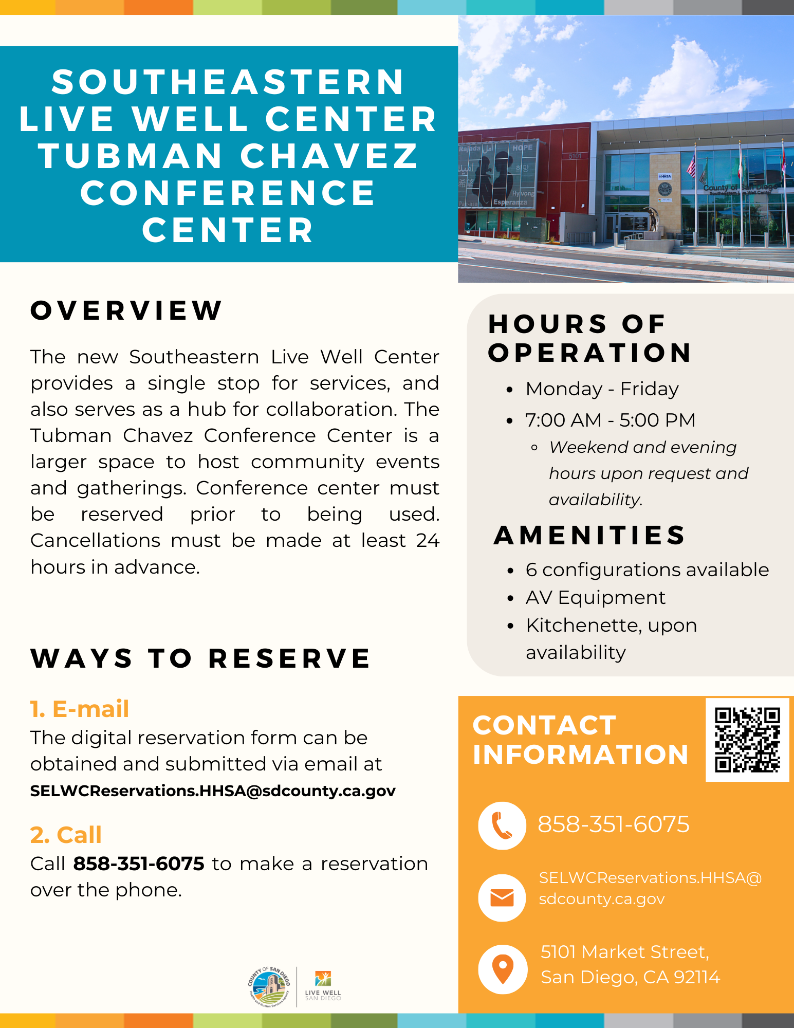 Tubman Chavez Conference Center Flyer