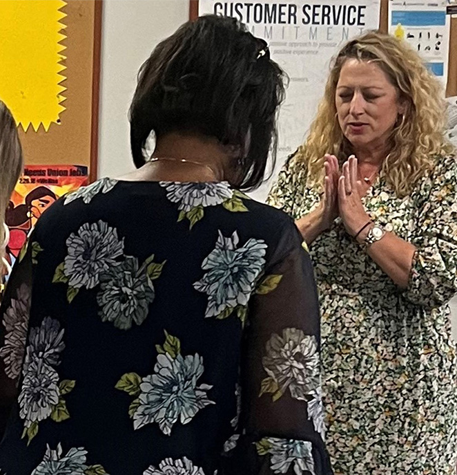Women in prayer