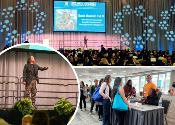 Dr. Sade Burrell Collage Banner Live Well Advance