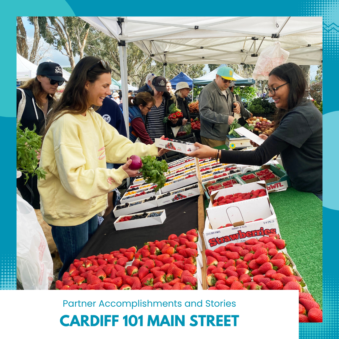Cardiff 101 Main Street Transaction at Farmers Market