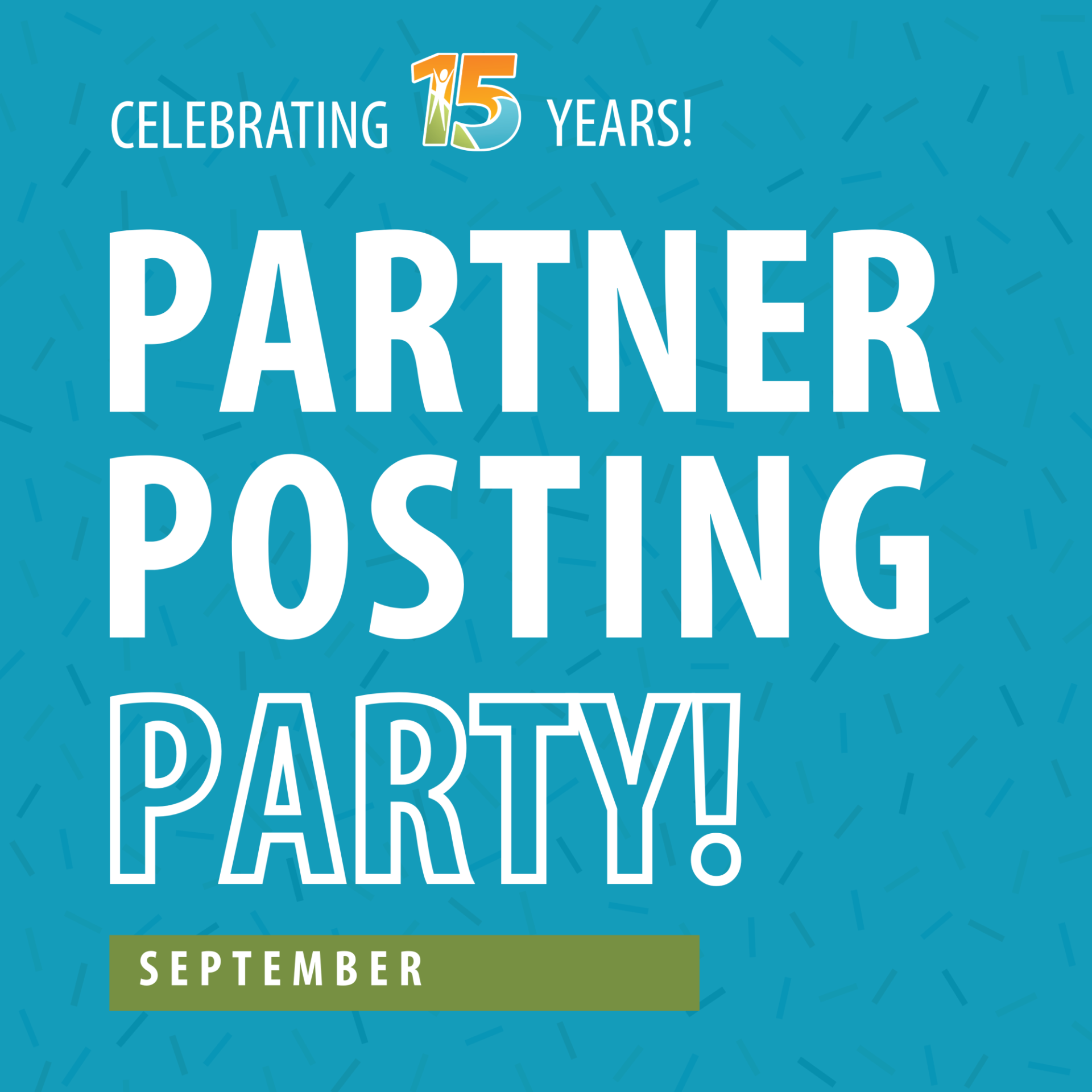 Partner Posting Party Coming this September Graphic