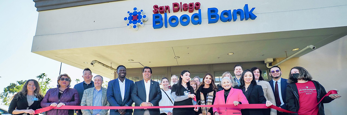 3x1 San Diego Blood Bank banner