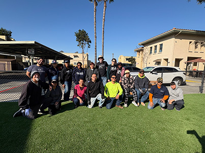 group photo of residents that were involved in the push toward walkable neighborhoods initiative