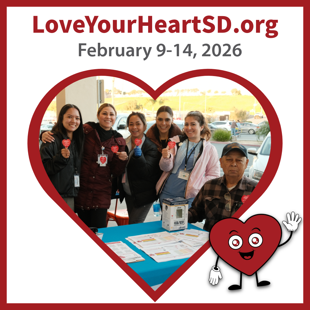 love your heart nurse volunteers with participant