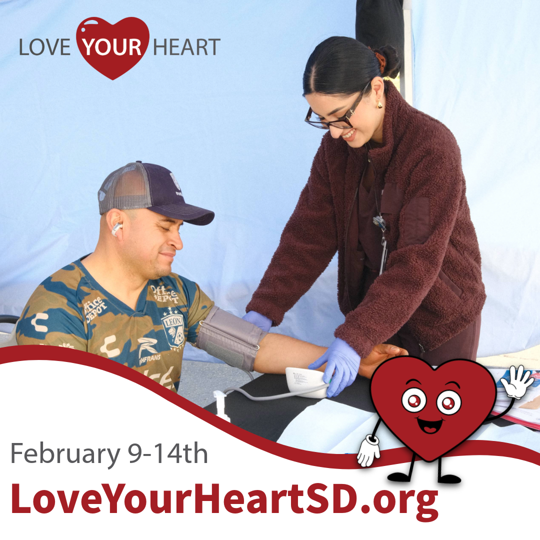 love your heart site volunteer giving blood pressure screening