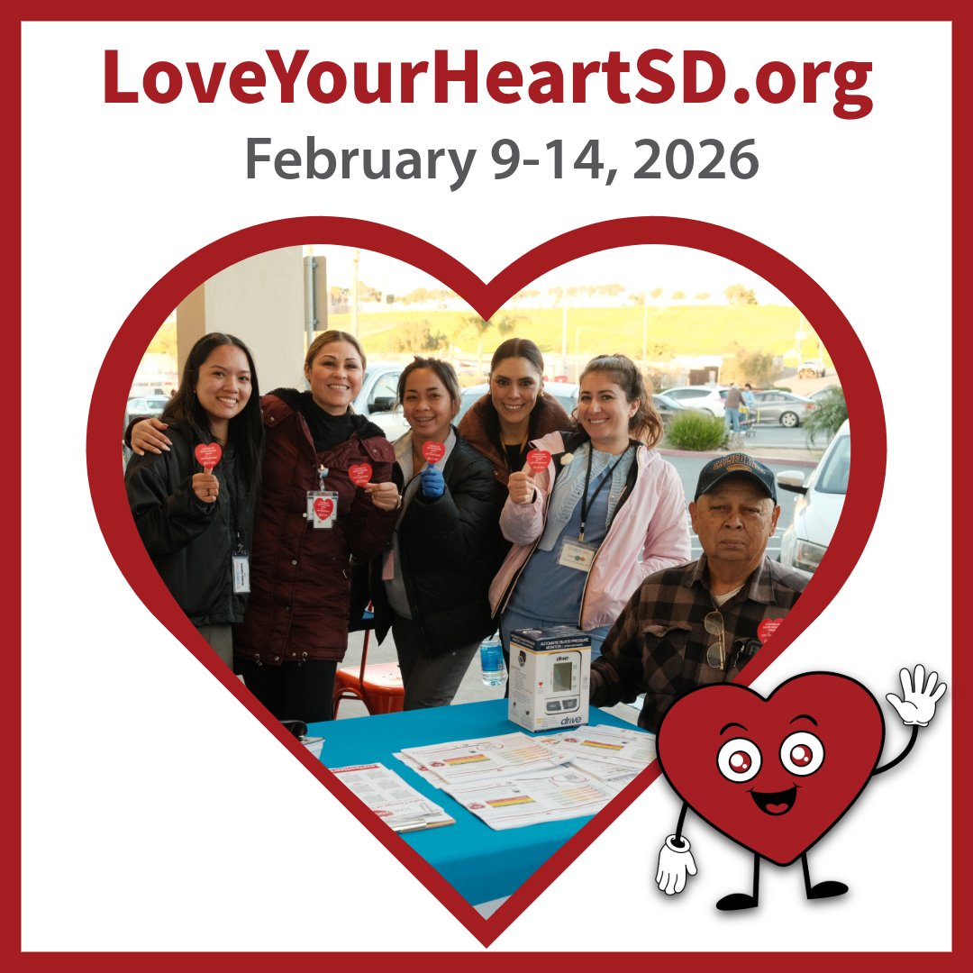 love your heart nurse volunteers with participant