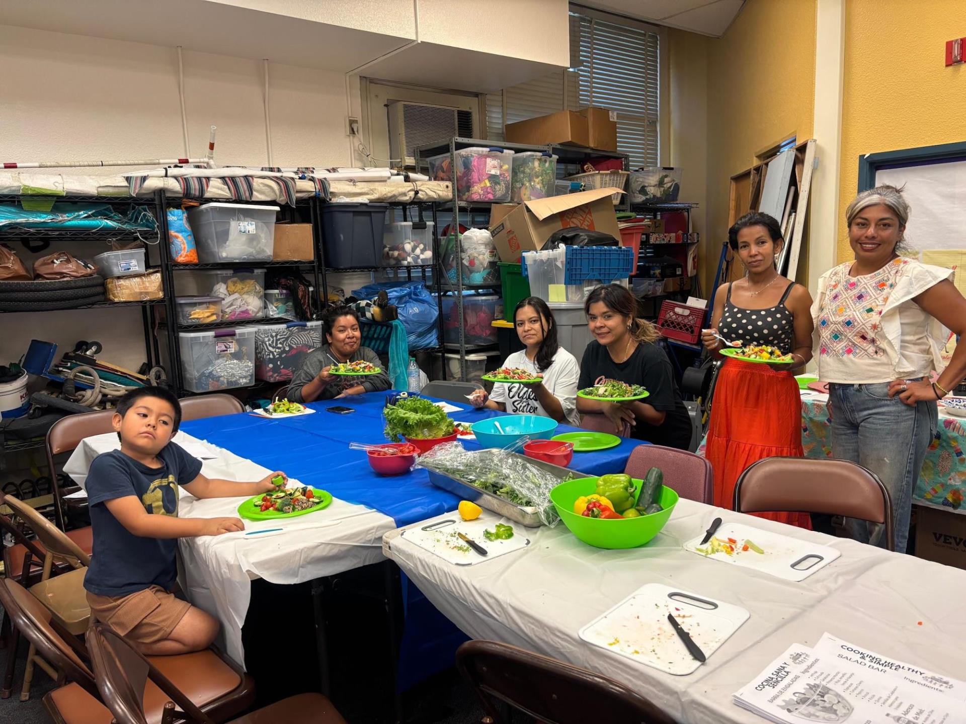 Community Members Enjoying Harvest