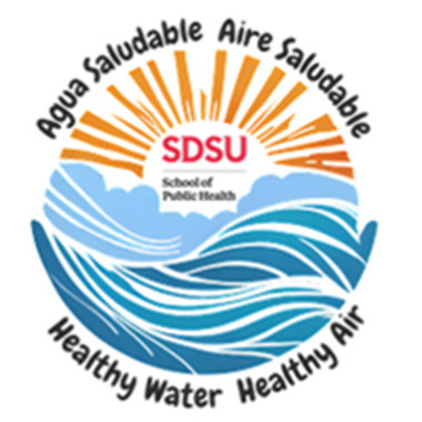 Healthy Water Healthy Air logo with waves and sun