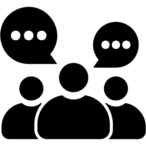 Icon - Three people discussing