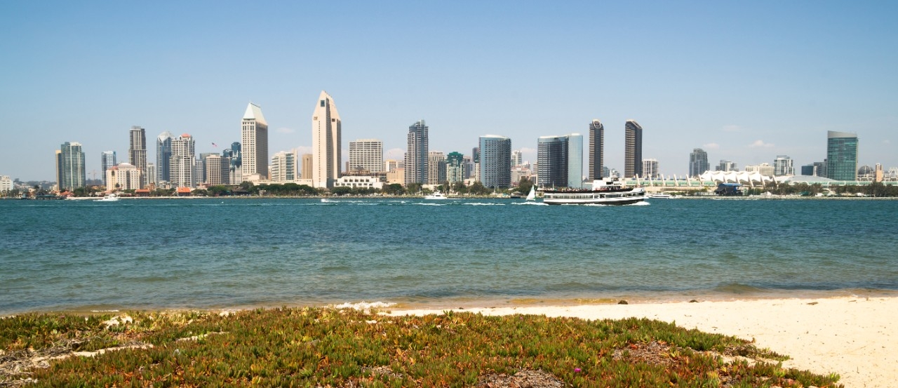 San Diego skyline from waterfront