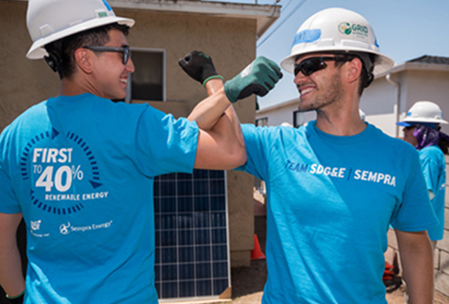 SDG&E employees working together