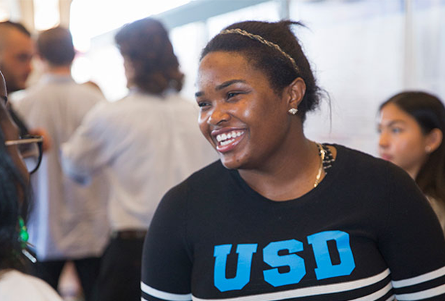 University of San Diego student smiling
