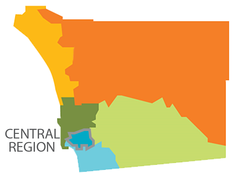 Map of Central Region