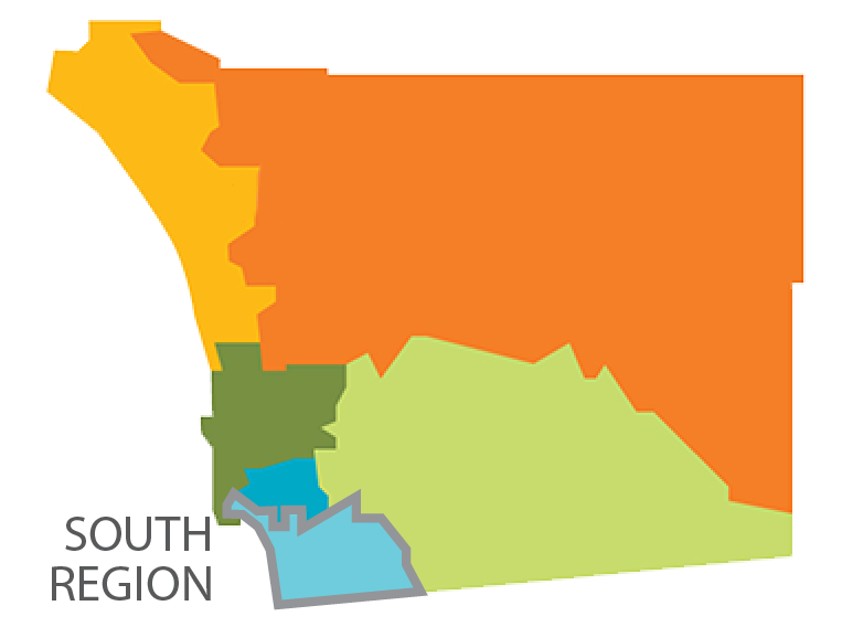 Map of South Region