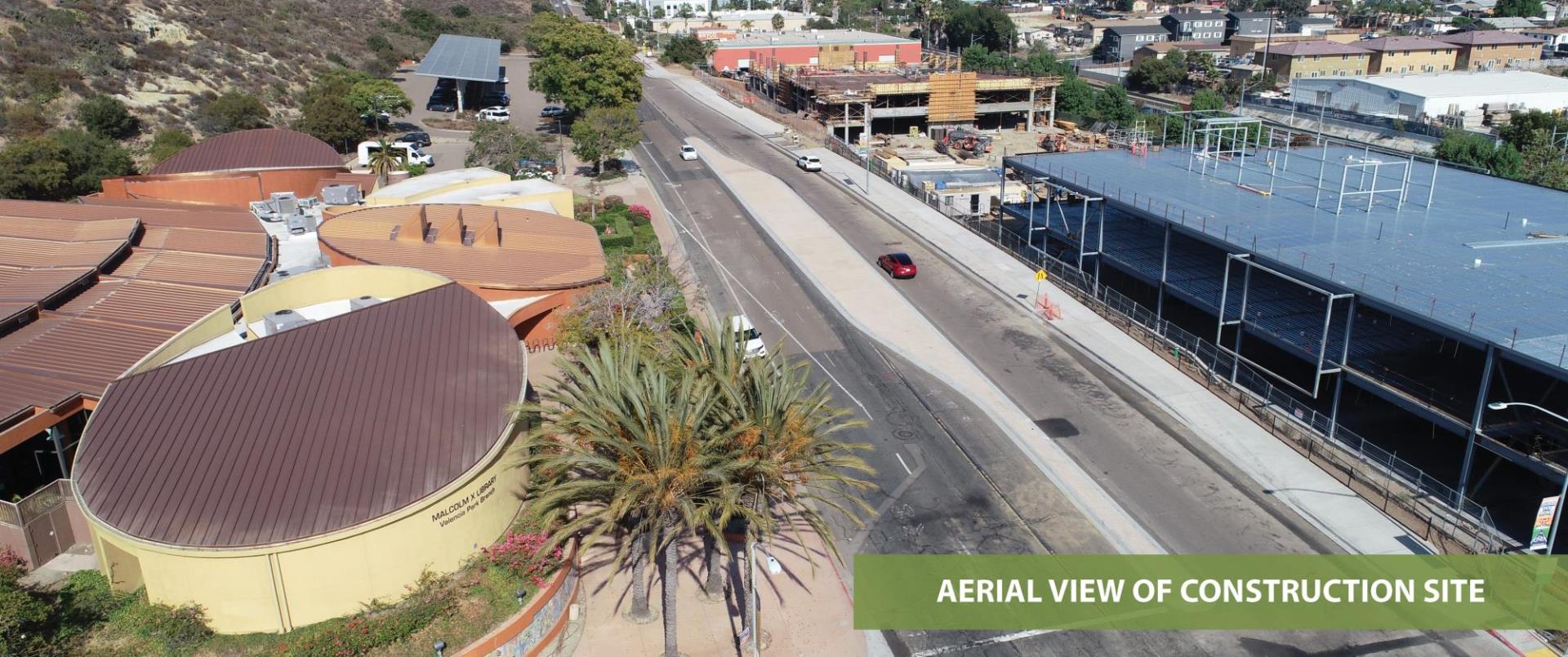 Aerial View of Construction Site