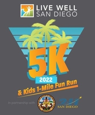 Live Well San Diego 2022 5K banner